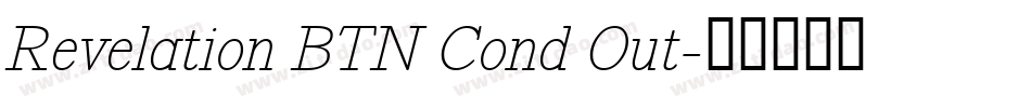 Revelation BTN Cond Out字体转换